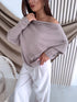 ELYNDI sweater "SYMMETRY 37709" - DARK BEIGE